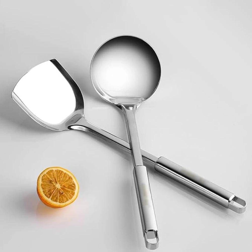 Stainless Steel Cooking Utensils | 5pcs Set by Casa & Beyond