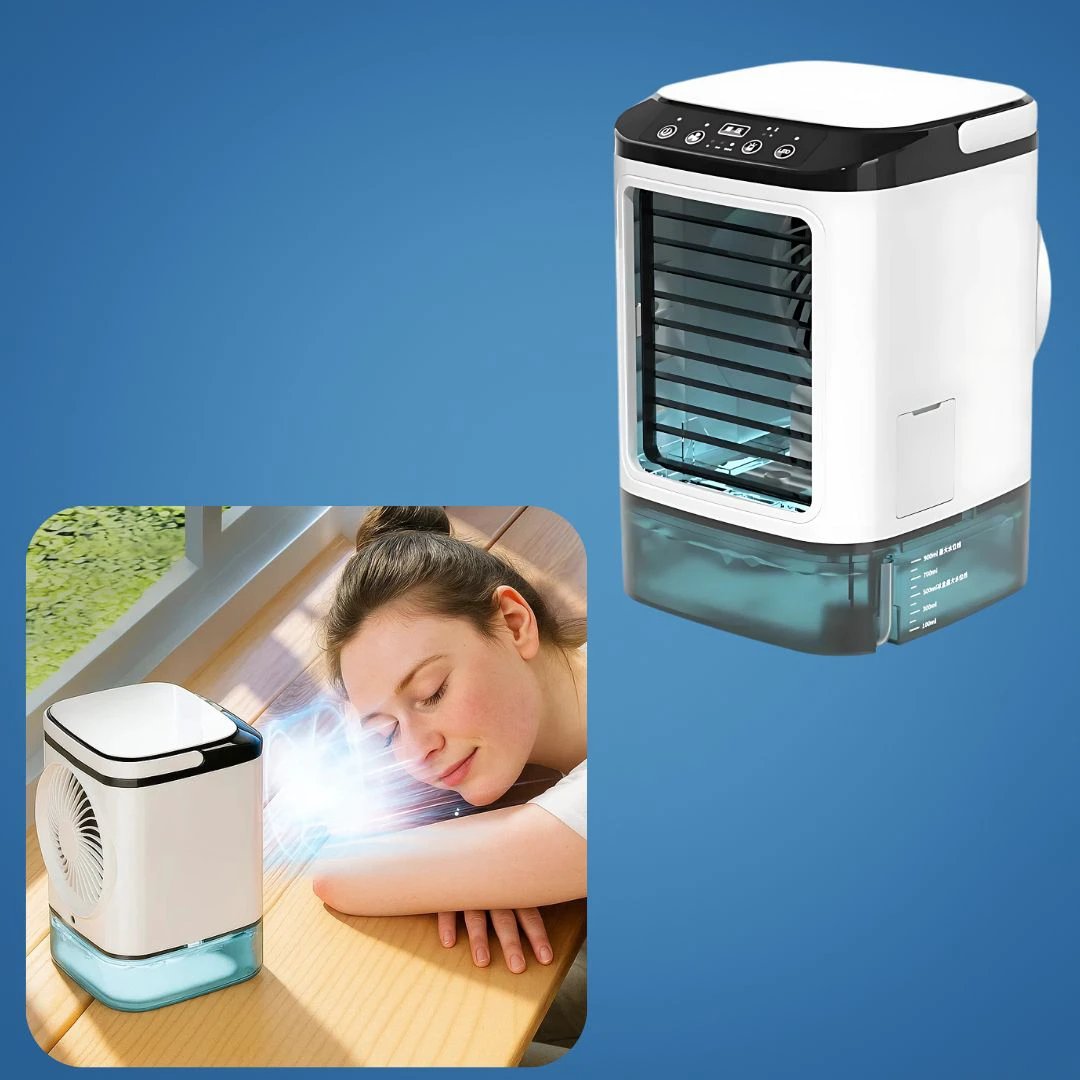 Quiet 12W Cooling Fan – 900ml Tank – Energy Saving – Bedroom Desk Use – Fast Cooling – Sleep Comfort Bowlift by Bowlift