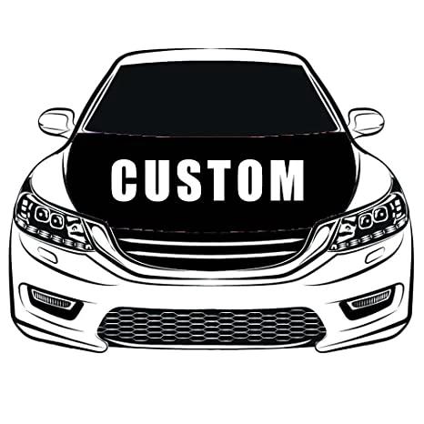 Custom Car Hood Cover Flag ,Engine Banner,your logo,your size,100% Polyester Elastic Fabrics Can be Washed by flagsshop