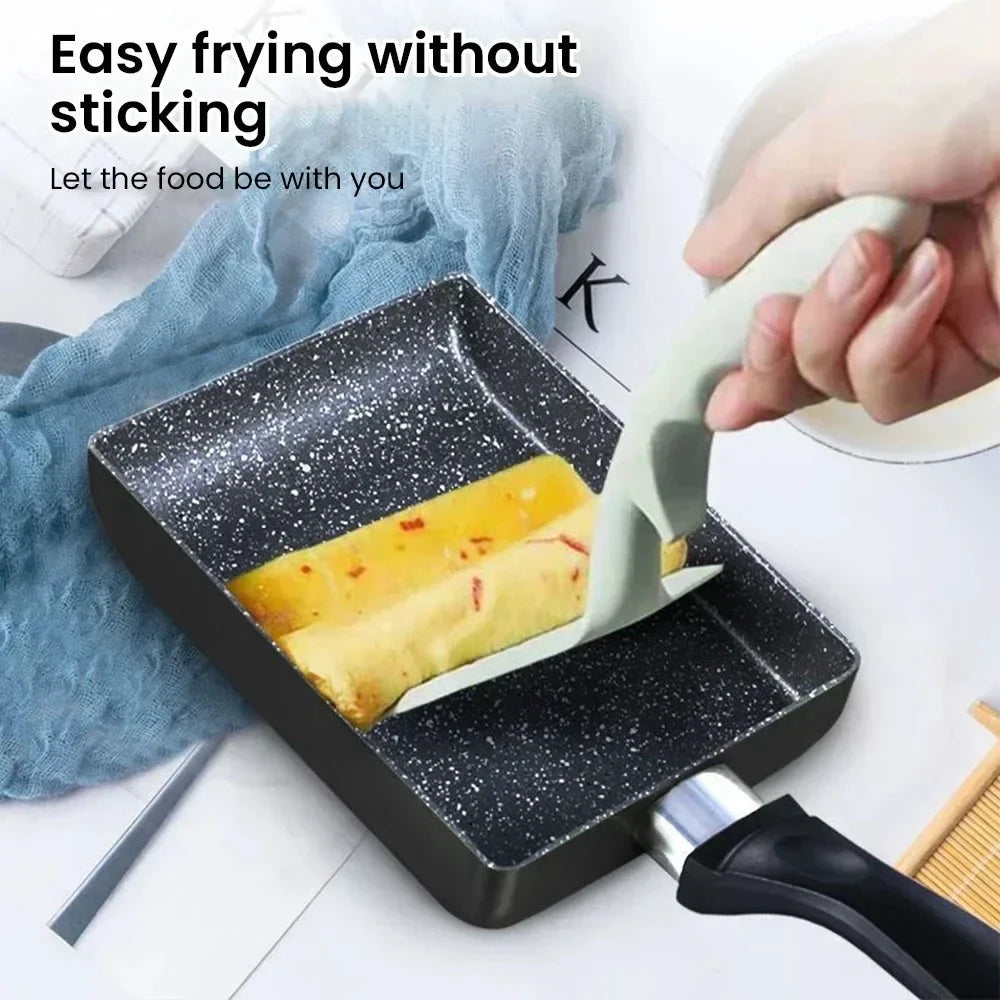 1pc Non stick Square Frying Pan Medical Stone Kitchen Cookware by Bowlift
