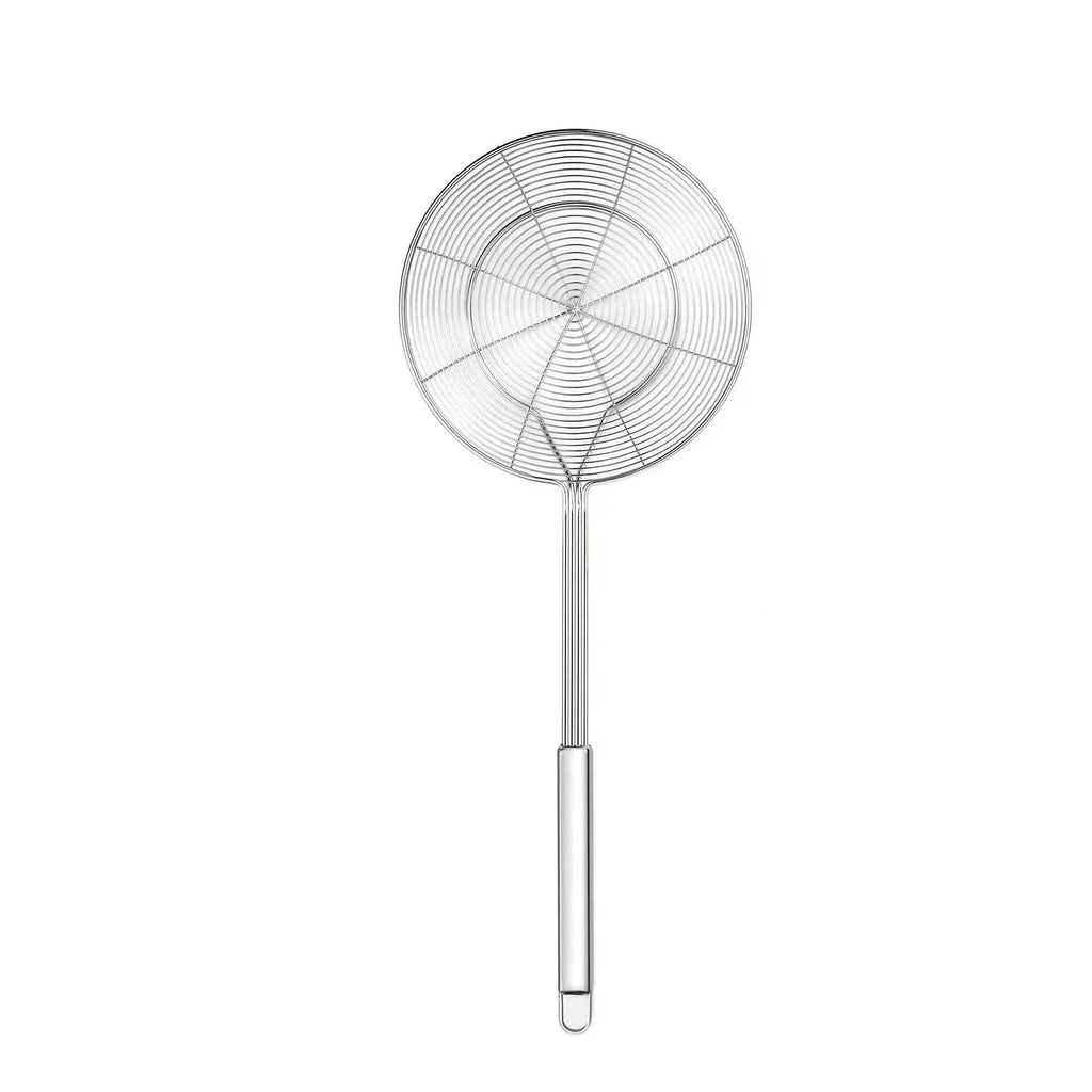 1pc Stainless Steel Double Round Spoon for Frying Draining Straining by Bowlift