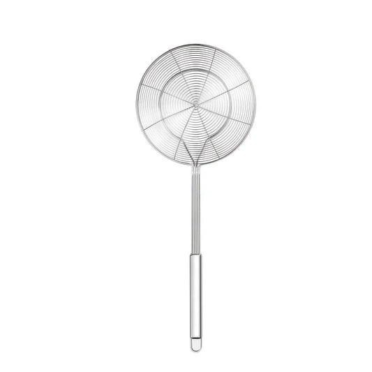 1pc Stainless Steel Double Round Spoon for Frying Draining Straining by Bowlift