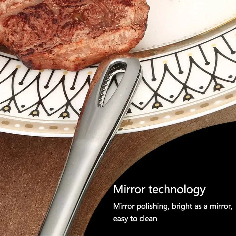 1pc Stainless Steel Kitchen Barbecue Clip Extended Food Clip Utensils by Bowlift