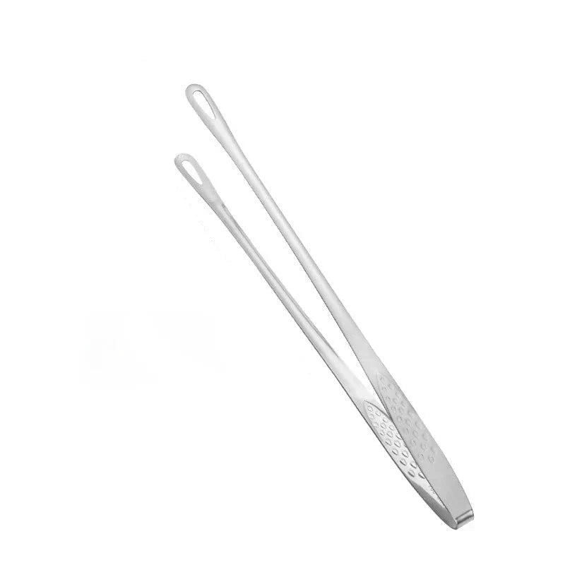 1pc Stainless Steel Kitchen Barbecue Clip Extended Food Clip Utensils by Bowlift