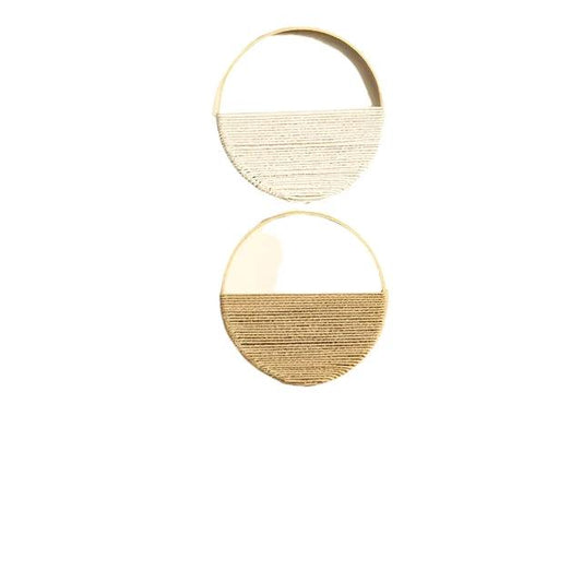 Circular Macrame Wall Decor with Symmetrical Design Bowlift by Bowlift