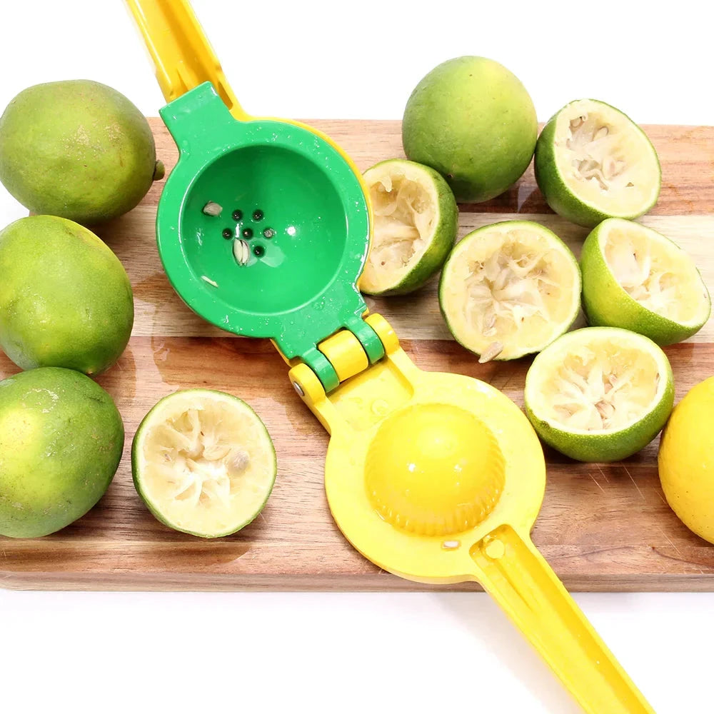 2-In-1 Aluminum Lemon Lime Squeezer and Hand Manual Citrus Juicer by Bowlift