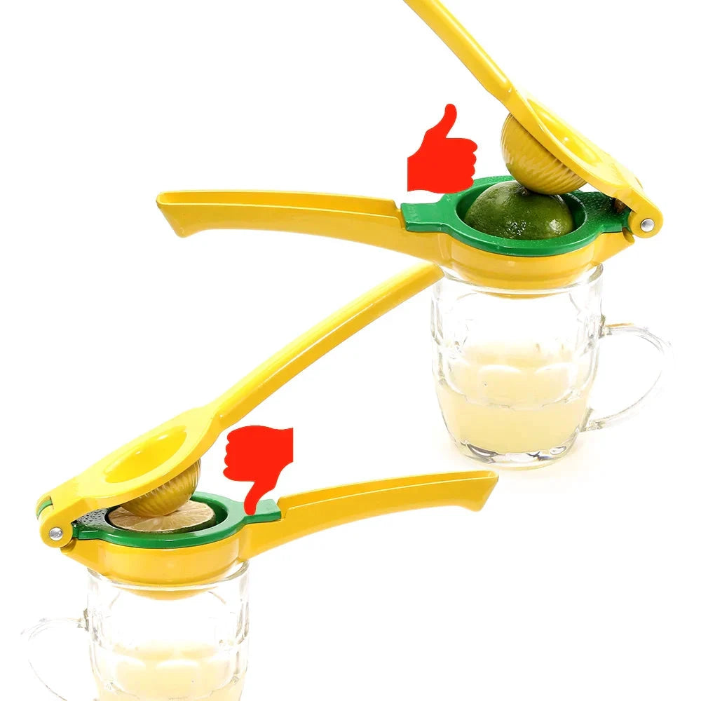 2-In-1 Aluminum Lemon Lime Squeezer and Hand Manual Citrus Juicer by Bowlift