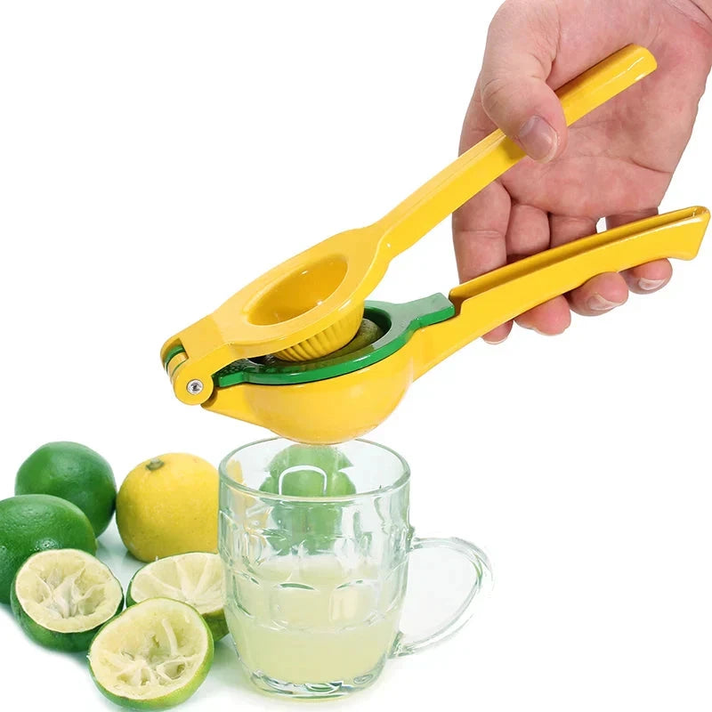 2-In-1 Aluminum Lemon Lime Squeezer and Hand Manual Citrus Juicer by Bowlift