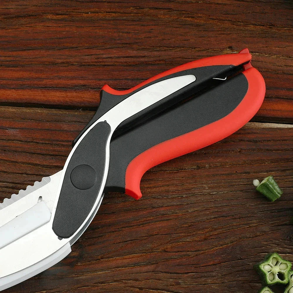 2 in 1 Multifunction Stainless Steel Kitchen Scissor With Handle by Bowlift