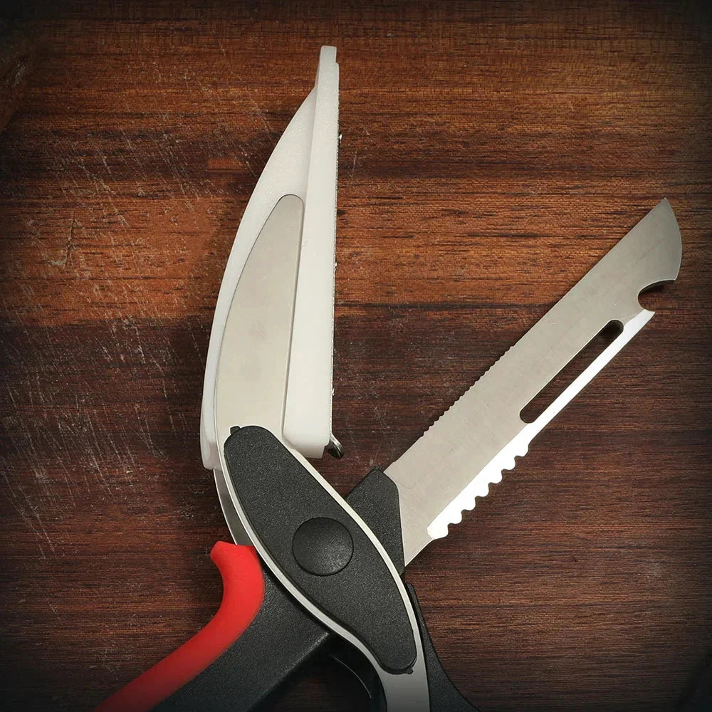 2 in 1 Multifunction Stainless Steel Kitchen Scissor With Handle by Bowlift