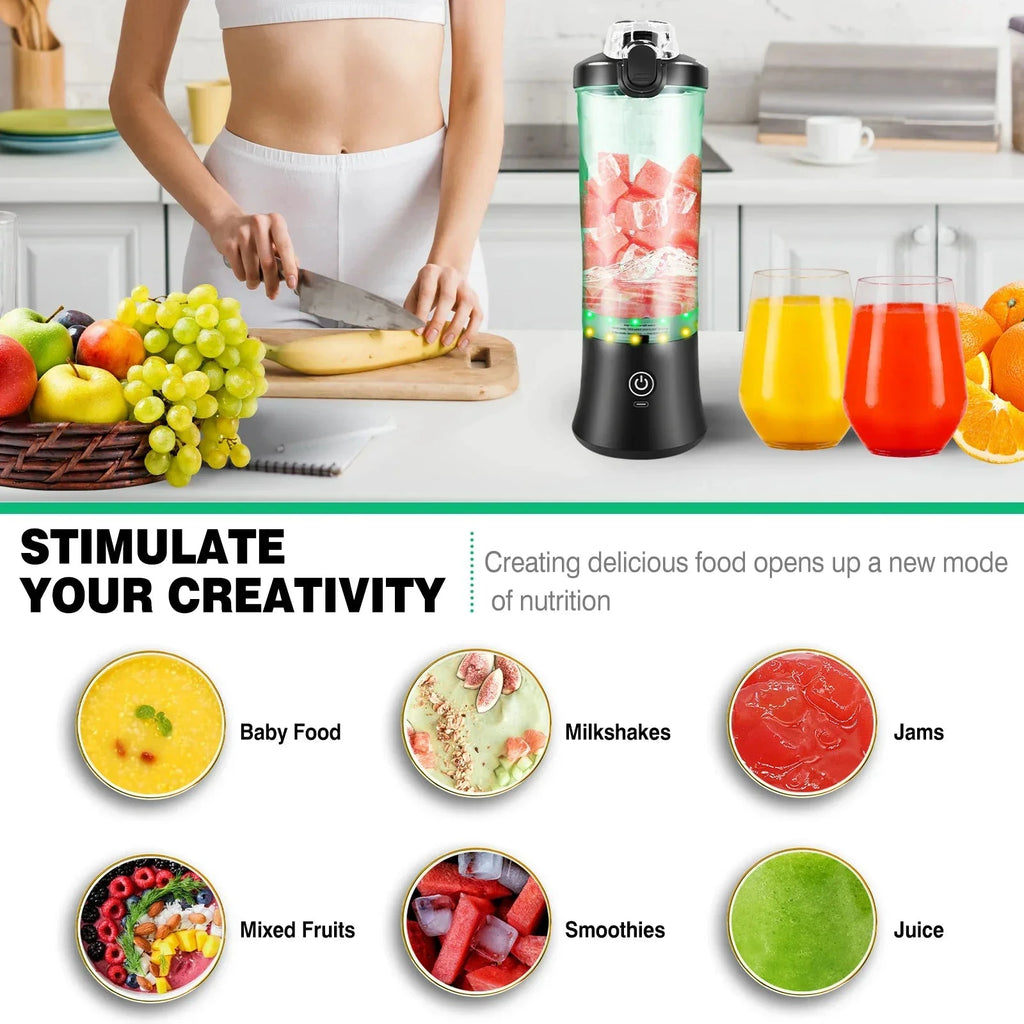 2 in 1 Portable Blender Electric Juicer and Smoothie Mixer Mini Blender by Bowlift