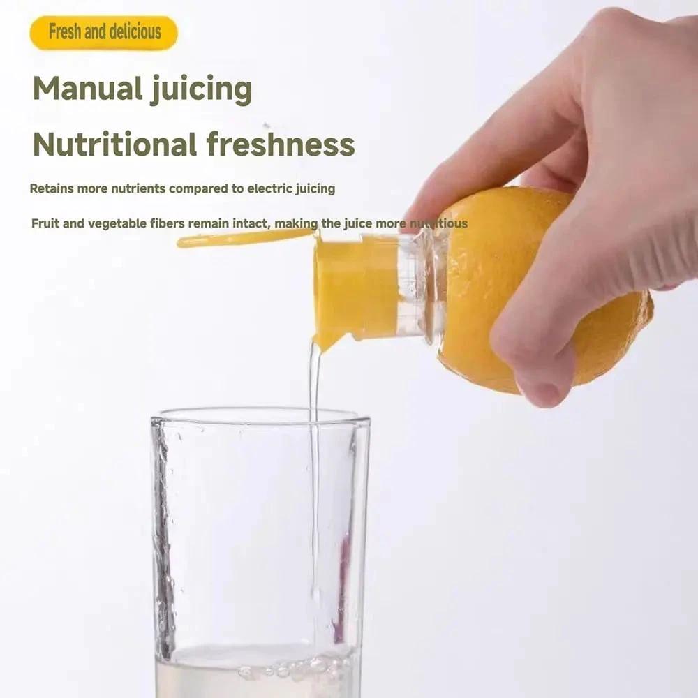 2-piece lemon squeezer set with screw attachment – Fresh juice everywhere & anytime! by BowLift