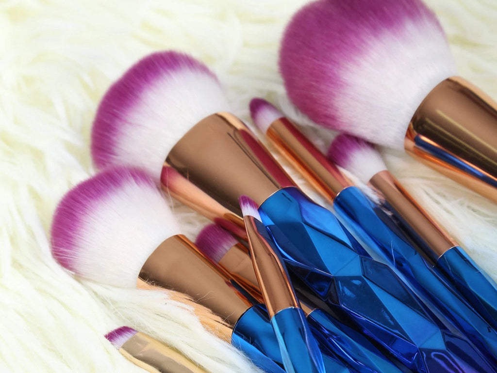 Rainbow Unicorn Brushes - 7 Piece Set by Bowlift