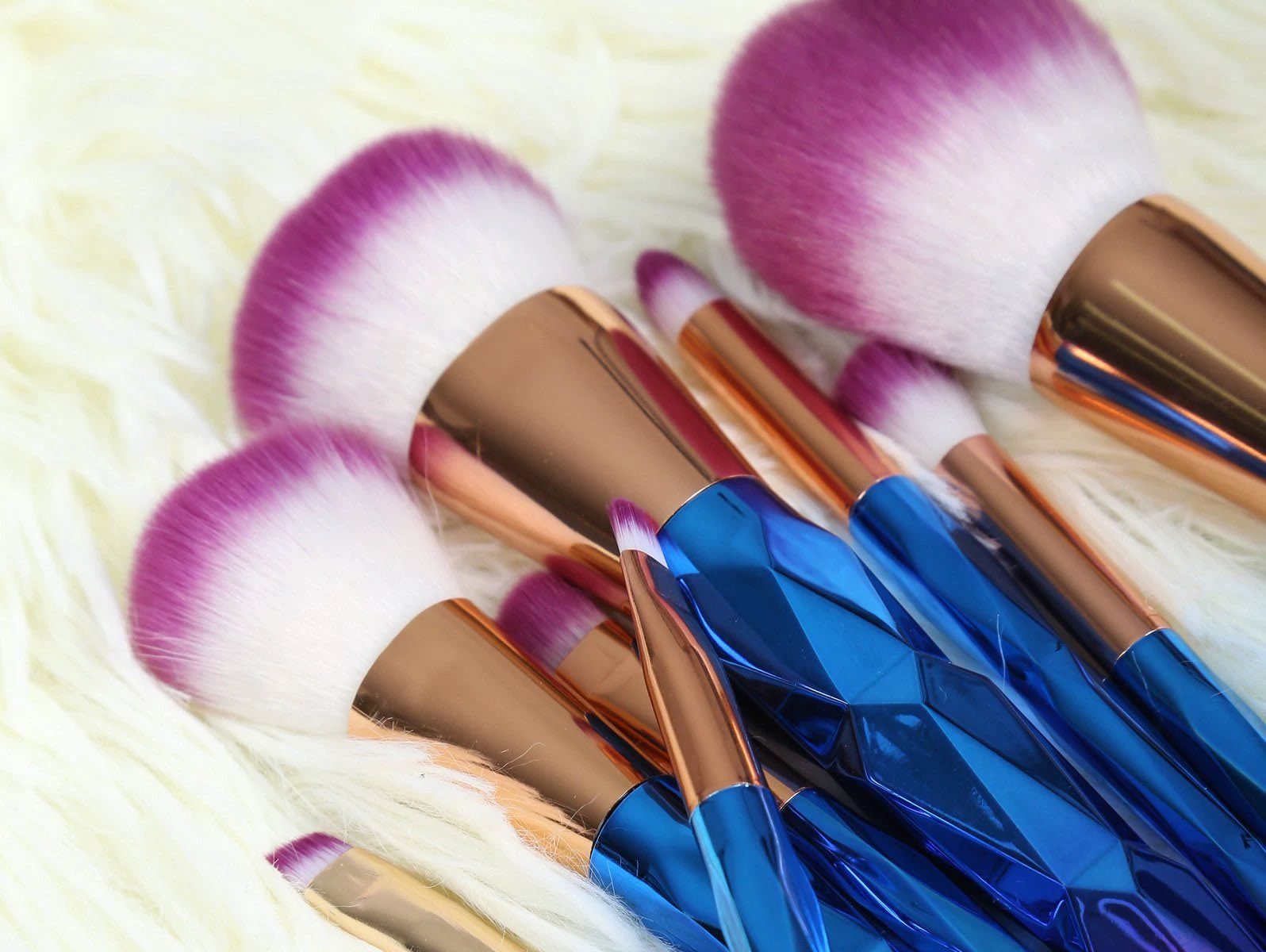Rainbow Unicorn Brushes - 7 Piece Set by Bowlift