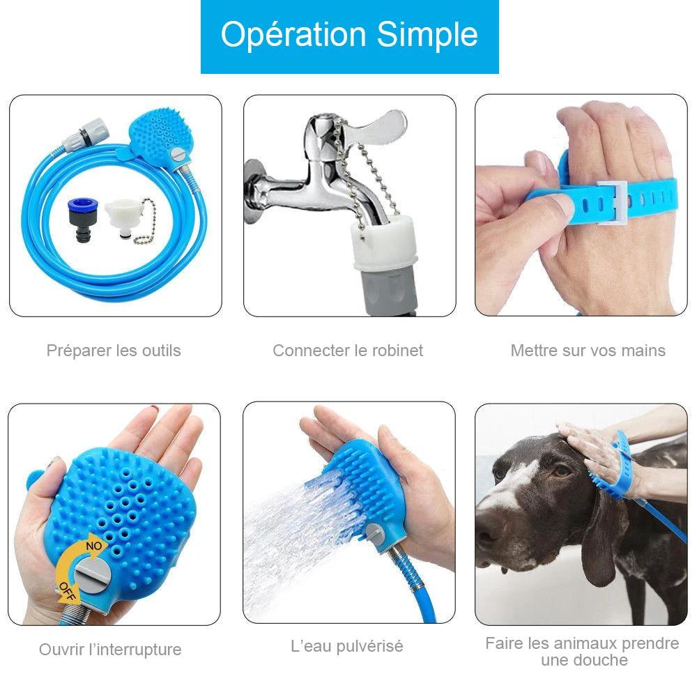 2-in-1 Shower spray for animals by Bowlift