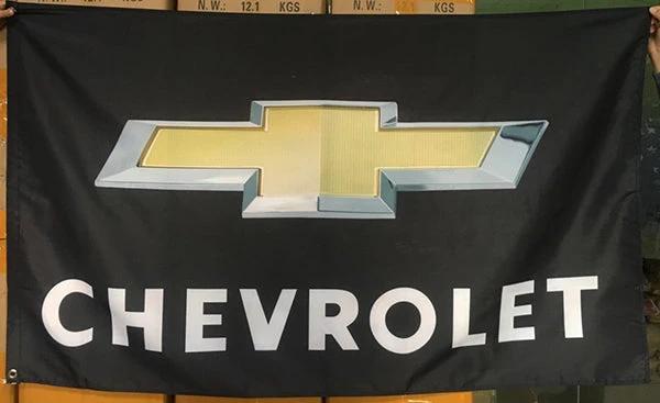Chevrolet flag-3x5FT Chevy Racing Banner-100% polyester by flagsshop