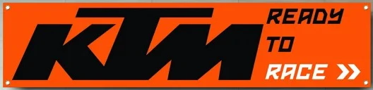 Custom KTM Flag-63x16in -100% polyester by flagsshop