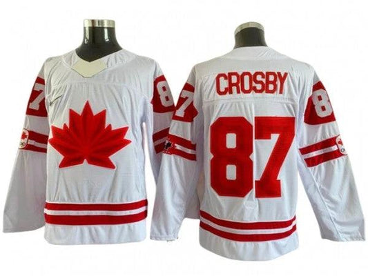 2022 Winter Olympics Team Canada #87 Sidney Crosby White Hockey Jersey by Hockey David