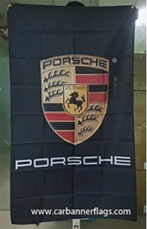 Vertical Porsche flag -3x5 ft by flagsshop