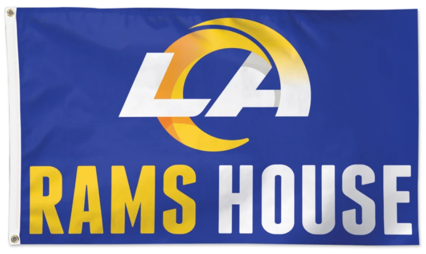 Los Angeles Rams Flag 3' x 5' -Single-Sided flag and Double sided Flag 90x150cm by flagsshop