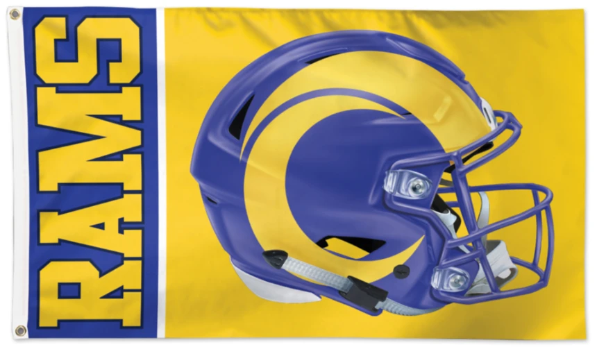 Los Angeles Rams Flag 3' x 5' -Single-Sided flag and Double sided Flag 90x150cm by flagsshop