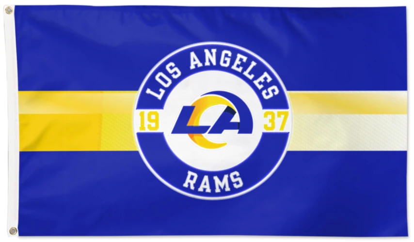 Los Angeles Rams Flag 3' x 5' -Single-Sided flag and Double sided Flag 90x150cm by flagsshop