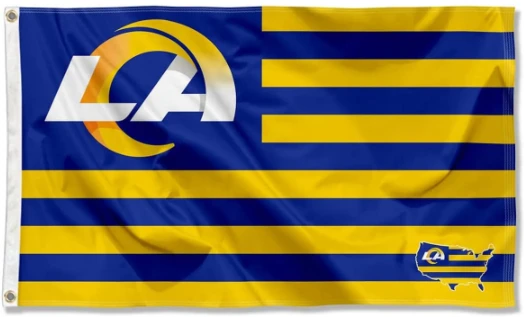 Los Angeles Rams Flag 3' x 5' -Single-Sided flag and Double sided Flag 90x150cm by flagsshop