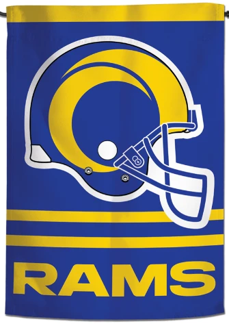 Los Angeles Rams Flag 12'' x 18'' Garden Flag Vertical -Double-sided by flagsshop