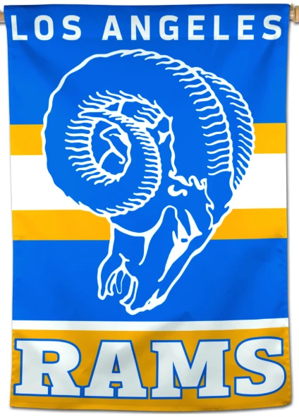 Los Angeles Rams Flag 12'' x 18'' Garden Flag Vertical -Double-sided by flagsshop