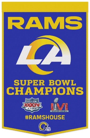 Los Angeles Rams Flag 12'' x 18'' Garden Flag Vertical -Double-sided by flagsshop