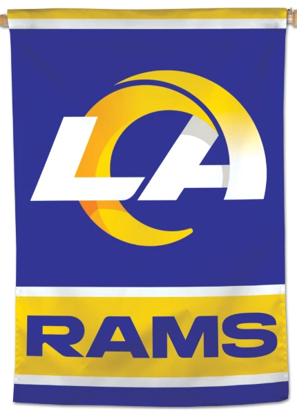 Los Angeles Rams Flag 12'' x 18'' Garden Flag Vertical -Double-sided by flagsshop