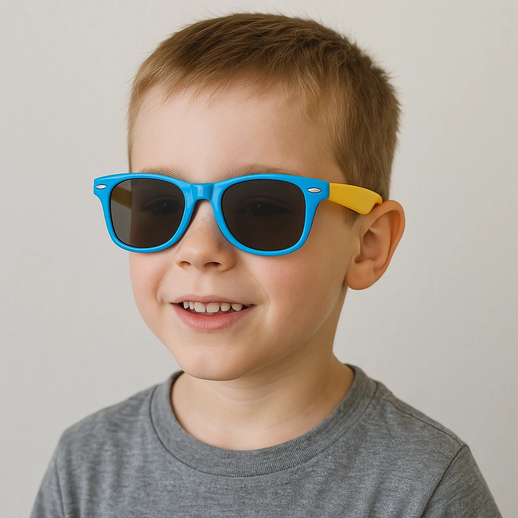 Kids flex sunglasses with flexible unbreakable frames by BowLift