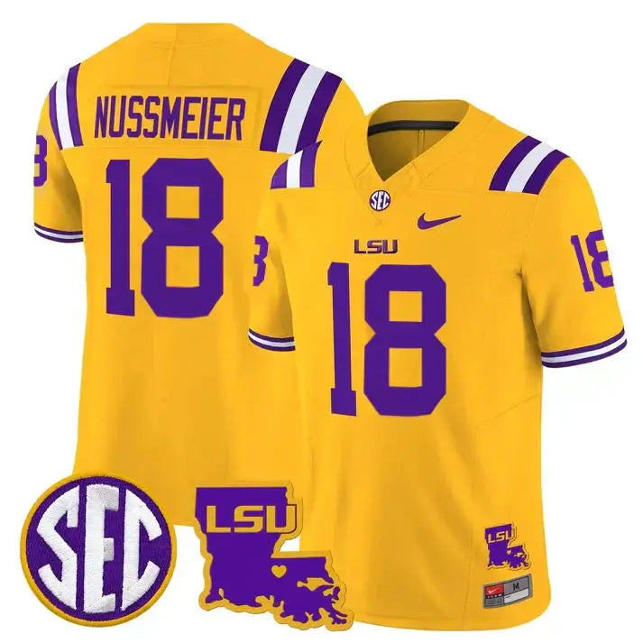 LSU 2025 Louisiana Patch Vapor Limited Jersey by LSU Tigers