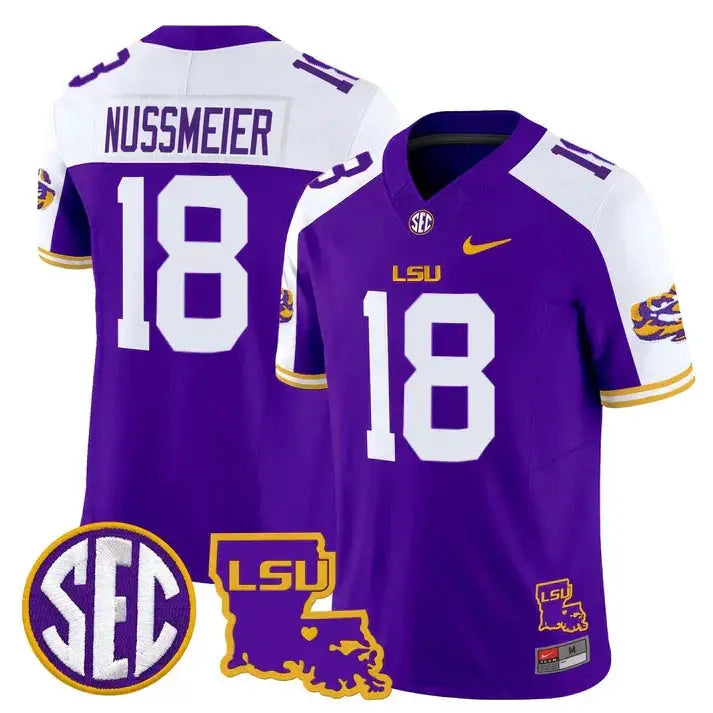 LSU 2025 Louisiana Patch Vapor Limited Jersey by LSU Tigers