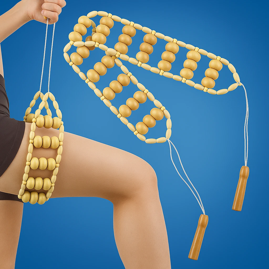 Pain Relief – Solid-Wood Beads – Relieve Muscle Tension – Portable Full-Body Relaxation Tool Bowlift by Bowlift