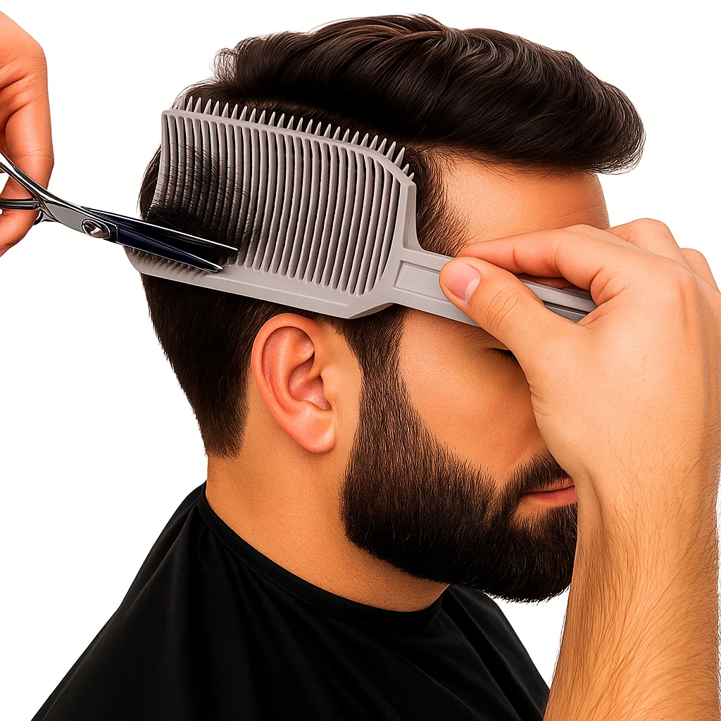 Heat-Resistant Hair Blending Tool – Flexible Durable Plastic – Professional Barber & Home DIY Haircut Styling Bowlift by Bowlift