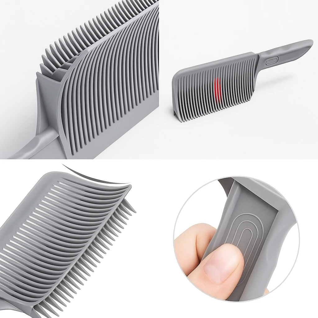 Heat-Resistant Hair Blending Tool – Flexible Durable Plastic – Professional Barber & Home DIY Haircut Styling Bowlift by Bowlift