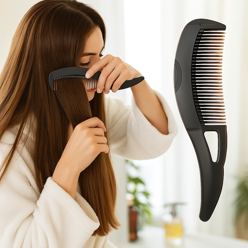 Hollow Design – Soft Tip Scalp Massager – Relieves Itch – Removes Flakes – Healthy Clean Hair Bowlift by Bowlift