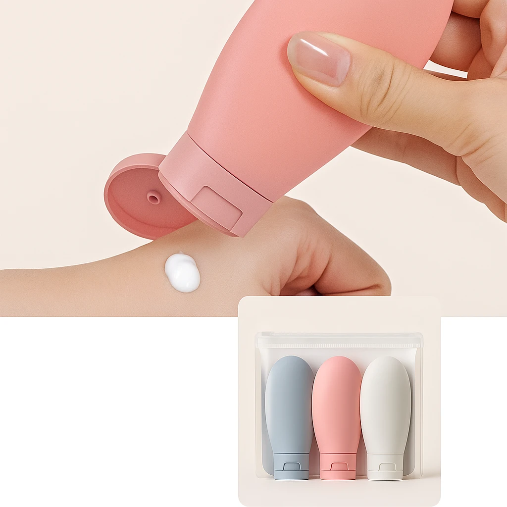 Leak-Proof Silicone – 60 ml Refillable – Ideal for Carry-On Trips Bowlift by Bowlift