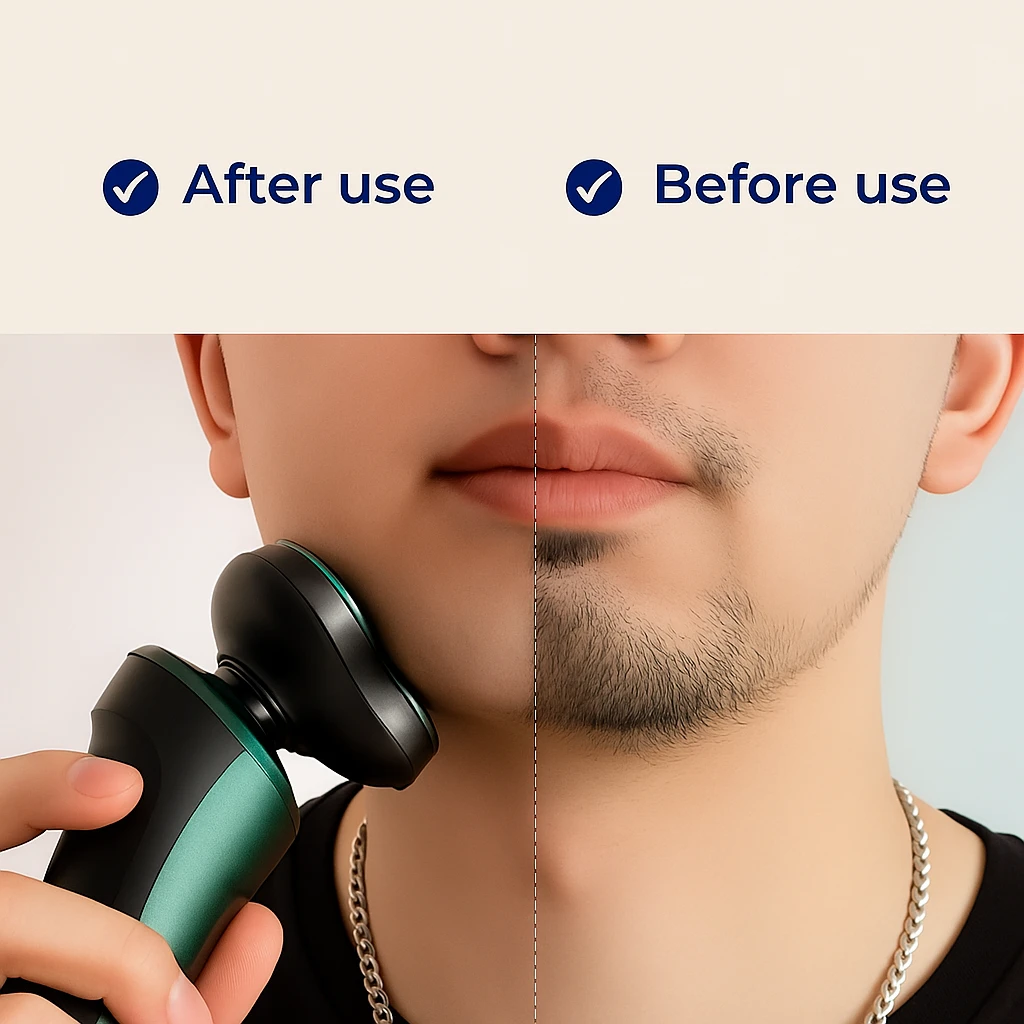 4-in-1 Grooming – Waterproof – LED Display – USB Rechargeable – Wet and Dry Shaving Bowlift by Bowlift