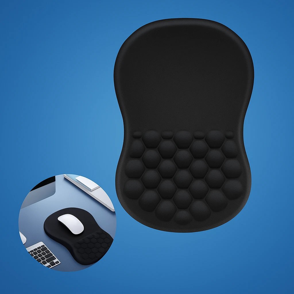 Relieves Wrist Pain – Cushioned Non-Slip Base – For Office Work & Gaming Bowlift by Bowlift