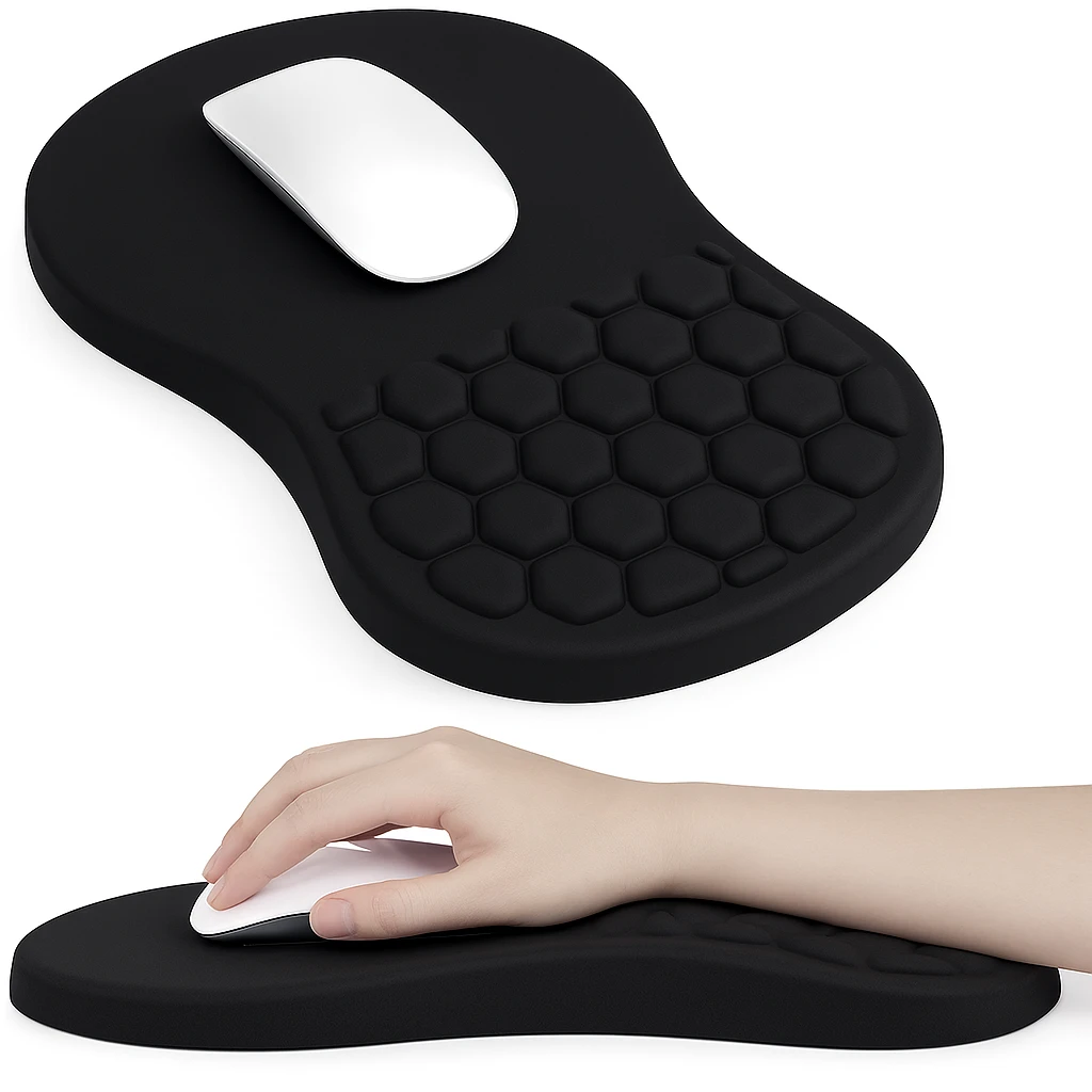 Relieves Wrist Pain – Cushioned Non-Slip Base – For Office Work & Gaming Bowlift by Bowlift