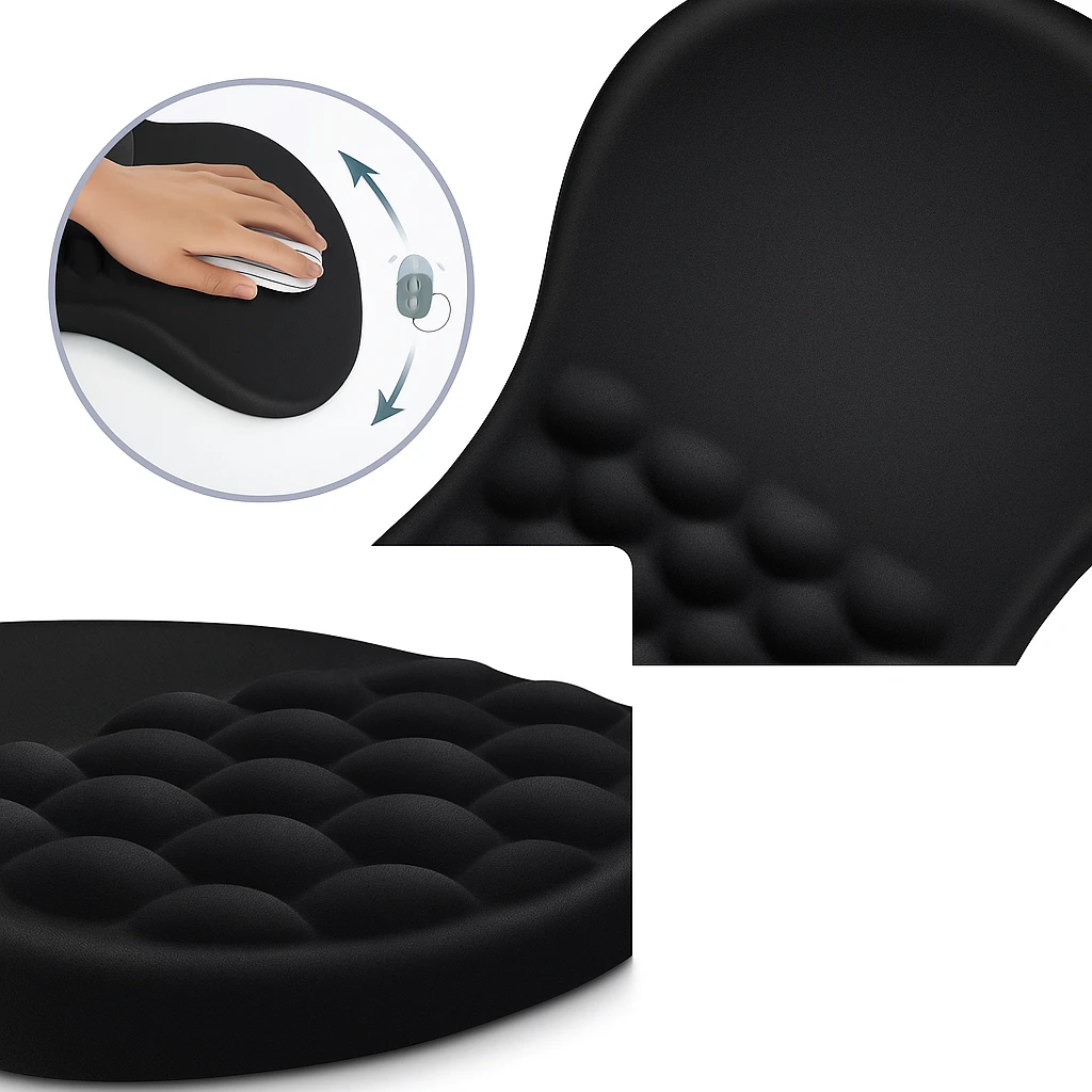 Relieves Wrist Pain – Cushioned Non-Slip Base – For Office Work & Gaming Bowlift by Bowlift