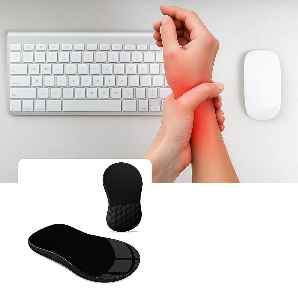 Relieves Wrist Pain – Cushioned Non-Slip Base – For Office Work & Gaming Bowlift by Bowlift