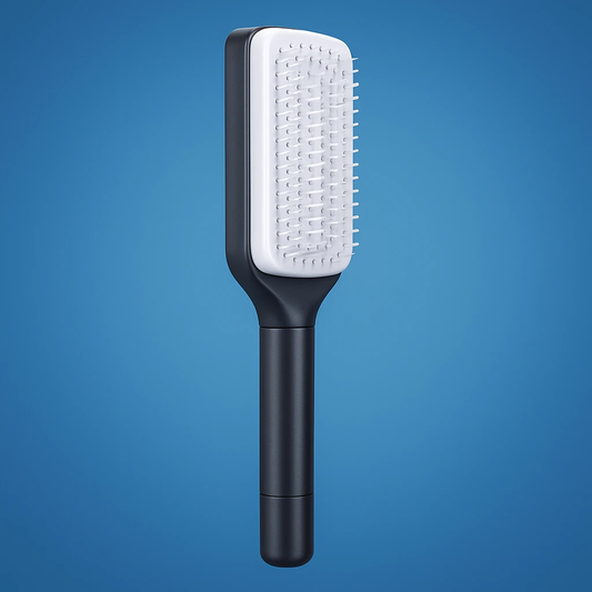 Cleaning Hairbrush – Gentle Detangle – Retractable Bristle Design – For All Hair Types & Busy Mornings Bowlift by Bowlift