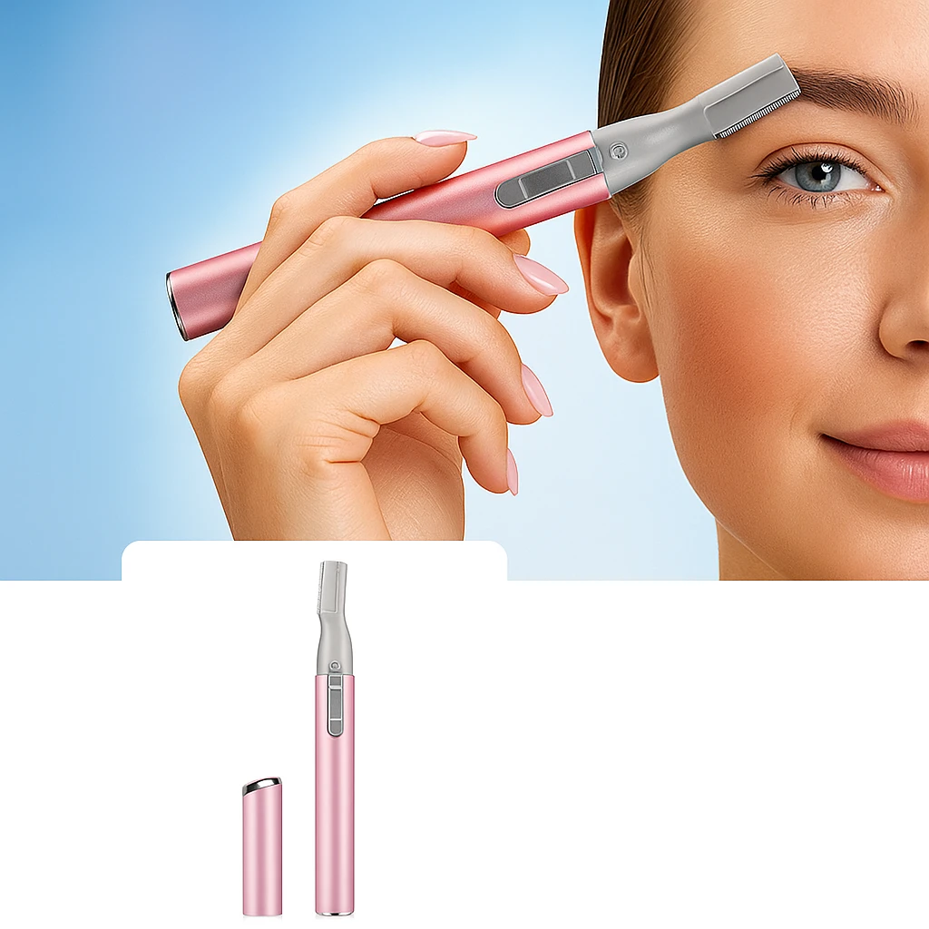 Painless Precision – Stainless Steel Mini Facial Shaver – For Sensitive Skin & On-the-Go Grooming Bowlift by Bowlift