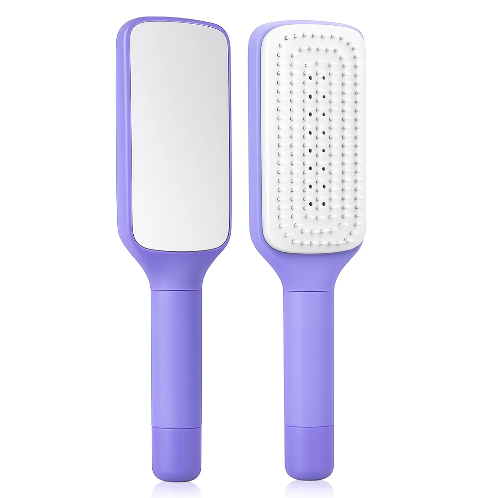 Cleaning Hairbrush – Gentle Detangle – Retractable Bristle Design – For All Hair Types & Busy Mornings Bowlift by Bowlift