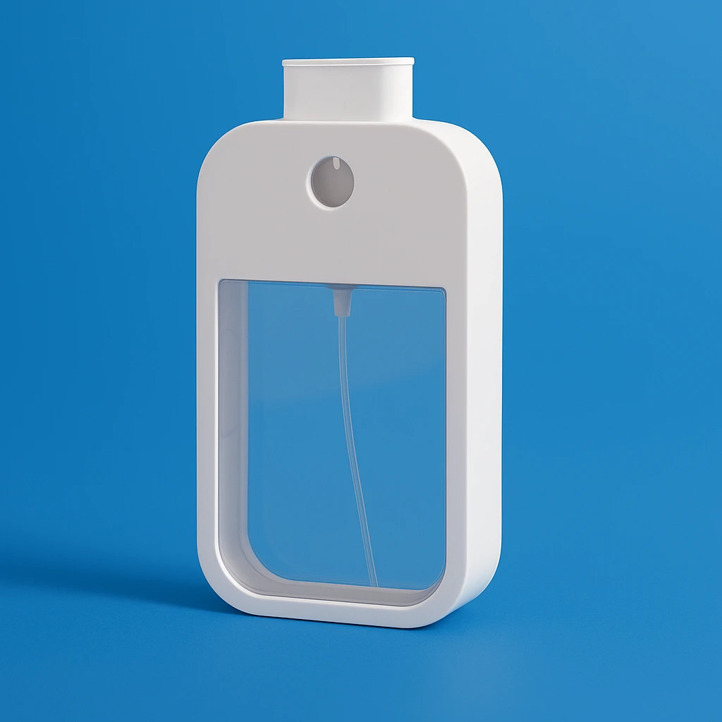 Leak-Proof Fine Mist Refillable – Compact Card-Shape for Perfume & Sanitiser Bowlift by Bowlift