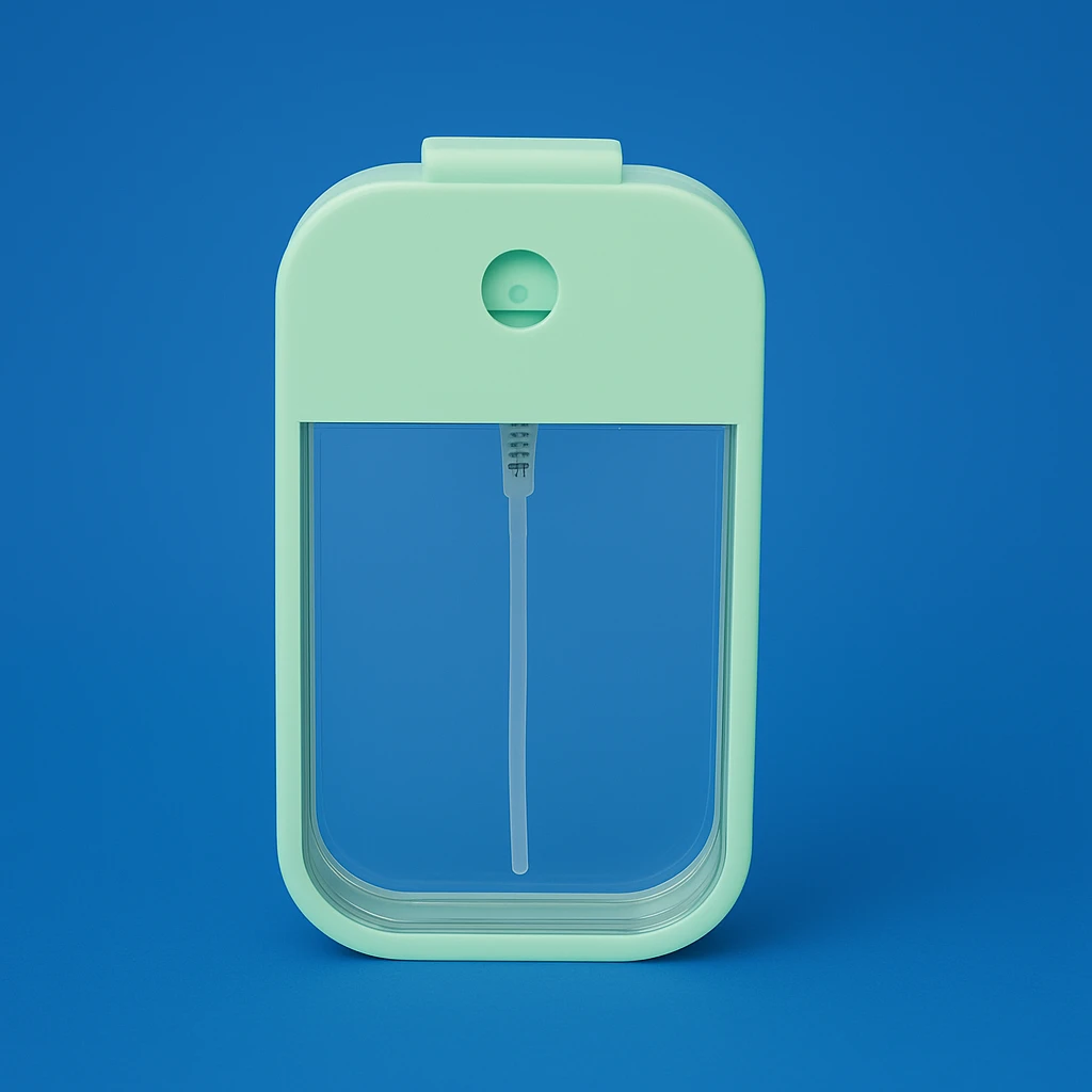 Leak-Proof Fine Mist Refillable – Compact Card-Shape for Perfume & Sanitiser Bowlift by Bowlift