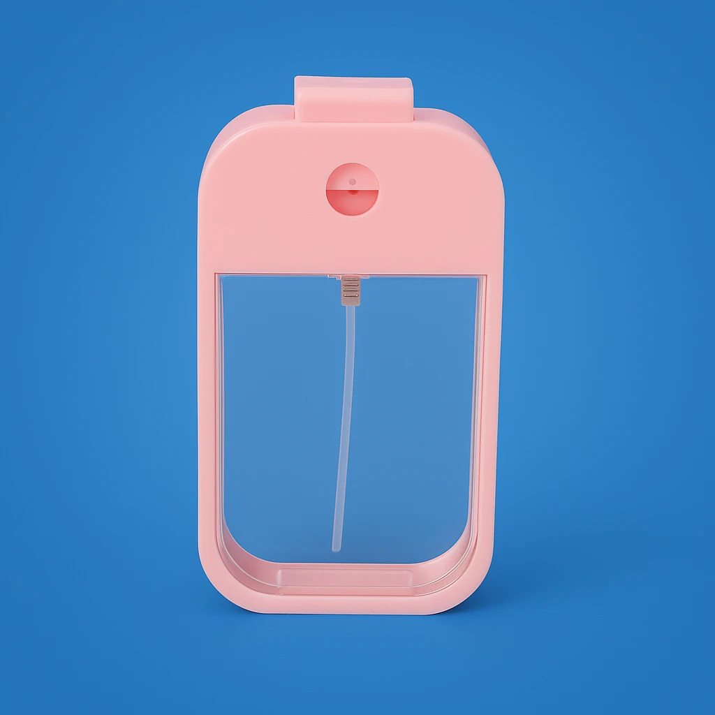 Leak-Proof Fine Mist Refillable – Compact Card-Shape for Perfume & Sanitiser Bowlift by Bowlift